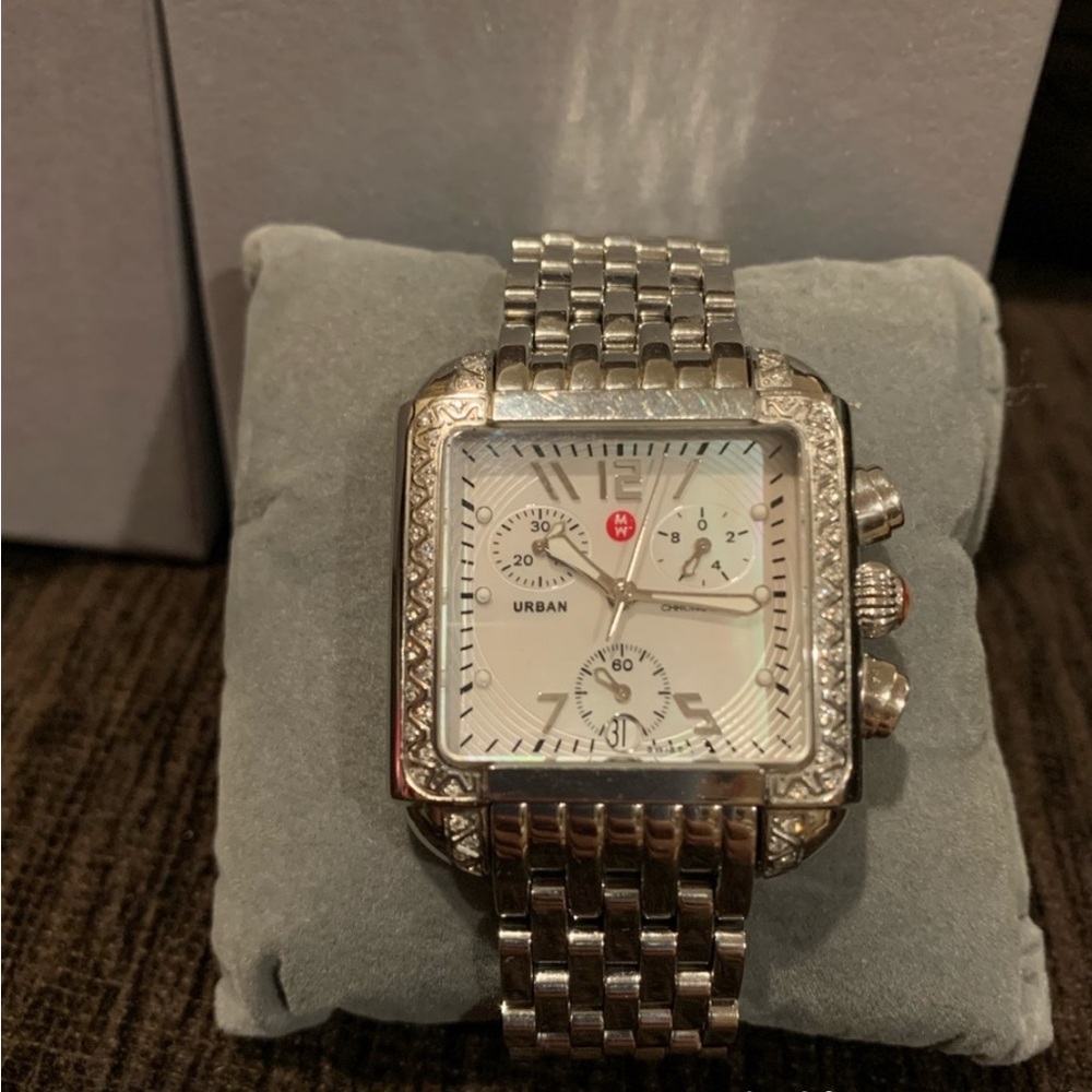 Michele Silver Womens Watch